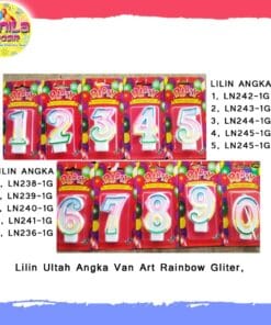 (1Pcs) Lilin angka 0-9