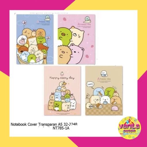 (1Pcs) Notebook Cover Transparan A5