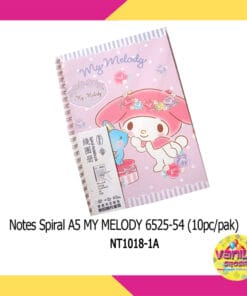 (1Pcs) Notes Spiral A5 My Melody