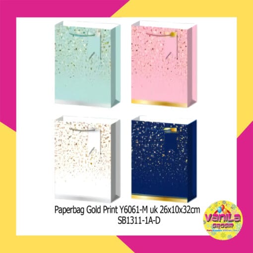 paperbag gold print