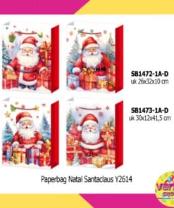 (1Pcs) Paperbag Natal UK L 30x12x41
