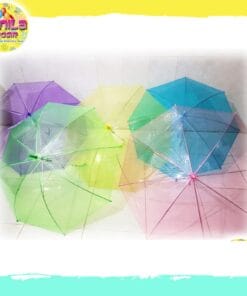 (1Pcs) Payung Polos warna Transparan