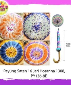 (1Pcs) Payung Saten 16 Jari Hosanna