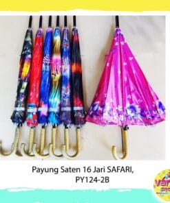 (1Pcs) Payung Saten 16 jari Safari