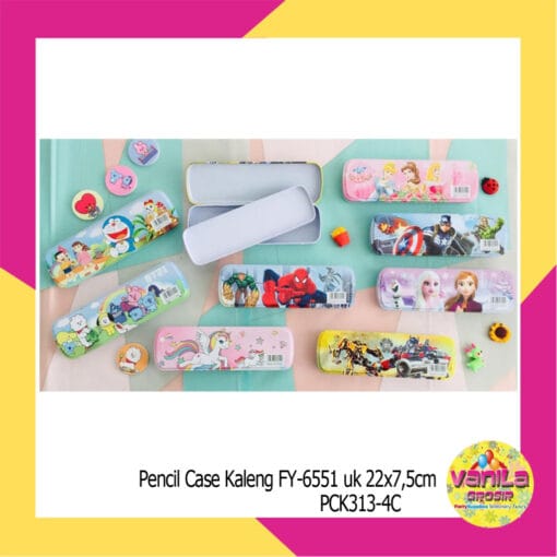 (1Pcs) Pensil Case Kaleng