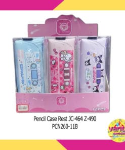 (1Pcs) Pensil Case Resleting Fancy + Mika