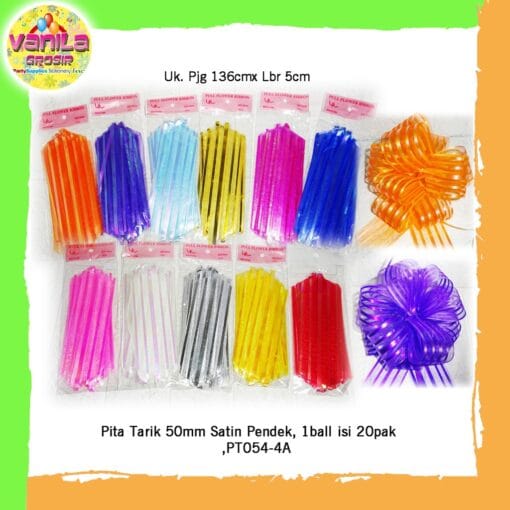 (1Pcs) Pita tarik Satin Pendek 50mm
