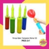 (1Pcs) Pompa Balon Transparan Warna