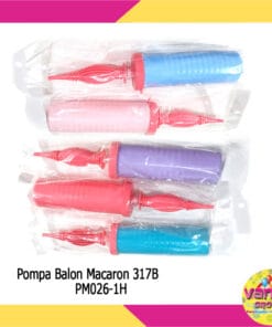 (1Pcs) Pompa balon Macaron bulat