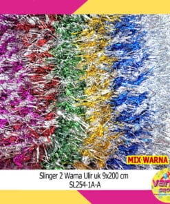 (1Pcs) Slinger 2Warna Ulir 9cmX2m
