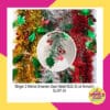(1Pcs) Slinger 2warna Ornamen Daun Natal