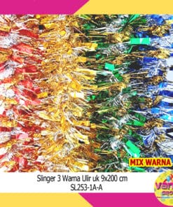 (1Pcs) Slinger 3 Warna Ulir Uk 9cmX2M