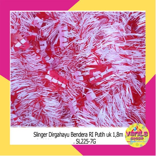 (1Pcs) Slinger Dirgahayu Bendera RI Putih