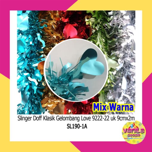 (1Pcs) Slinger Doff Klasik Gelombang Love