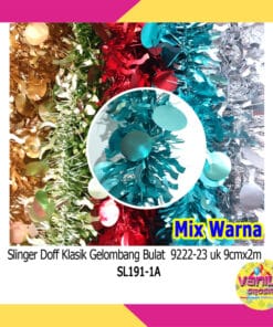 (1Pcs) Slinger Doff Klasik Gelombang bulat