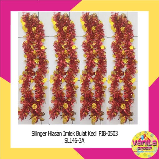 (1Pcs) Slinger Hiasan Imlek Bulat Kecil