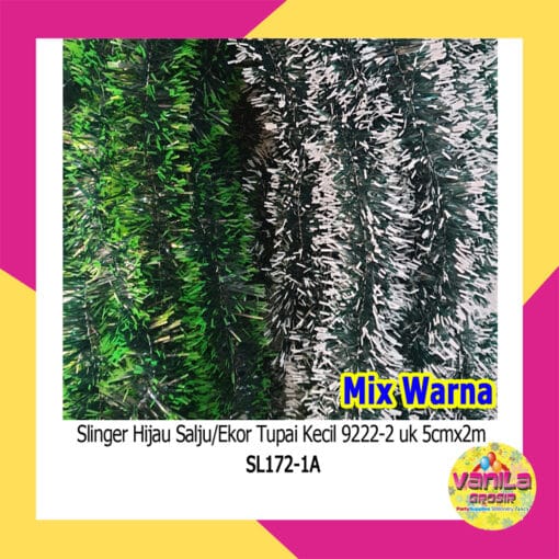 (1Pcs) Slinger Hijau Salju 5CM X 2M