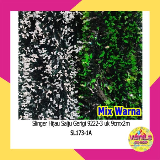 (1Pcs) Slinger Hijau Salju Gerigi
