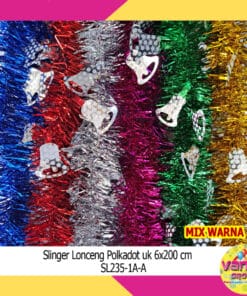 (1Pcs) Slinger Lonceng Polkadot Uk 6cmX2m