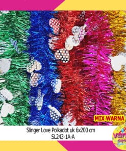 (1Pcs) Slinger Love Polkadot & Polos Uk 6cmX2m