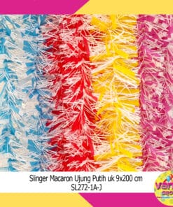 (1Pcs) Slinger Macaron Ujung Putih