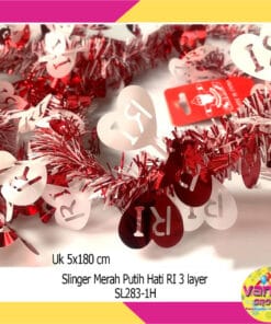 (1Pcs) Slinger Merah Putih 3 Layer