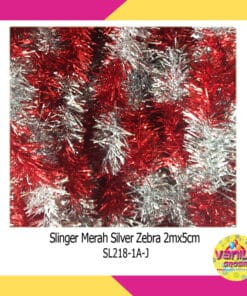 (1Pcs) Slinger Merah Silver Kemerdekaan
