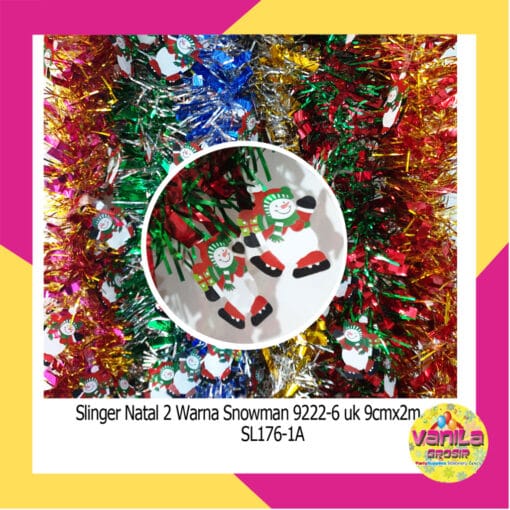 (1Pcs) Slinger Natal 2Warna Snowman