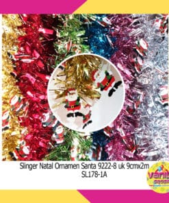 (1Pcs) Slinger Natal Ornamen Santa