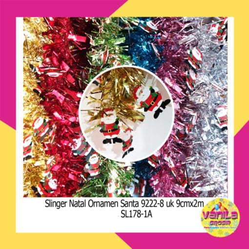 (1Pcs) Slinger Natal Ornamen Santa
