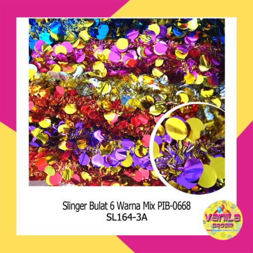 (1Pcs) Slinger Ornamen Bulat Mix