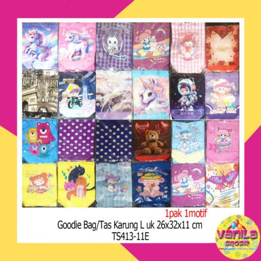 (1Pcs) Tas Karung L uk 26x32x11cm