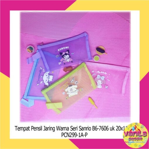 tempat pensil resleting lucu