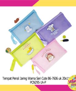 (1Pcs) Tempat Pensil Jaring Warna Seri Sanrio Cute