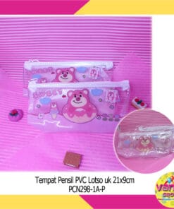 (1Pcs) Tempat Pensil PVC Jaring Sanrio Lotso