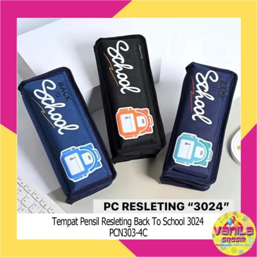 (1Pcs) Tempat Pensil Resleting