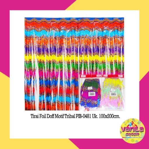(1Pcs) Tirai Foil Doff Motif Tribal