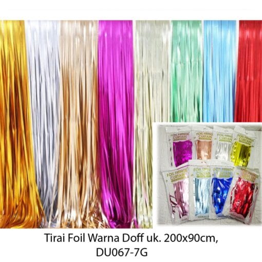 (1Pcs) Tirai Foil Doff