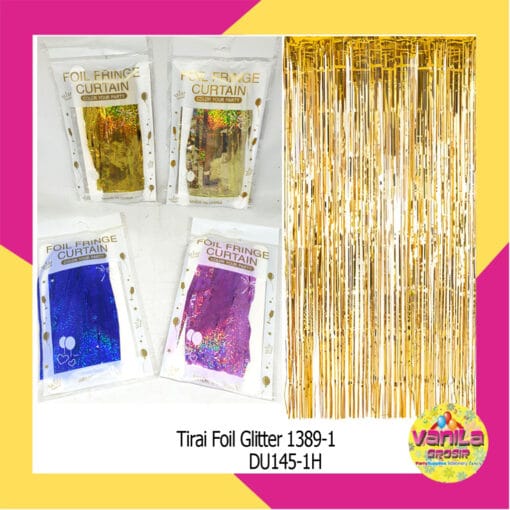 (1Pcs) Tirai Foil Glitter