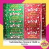 (1Pcs) Tirai Foil Kotak Merry Christmas uk 100x200cm