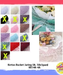 (1Roll) Jaring buket kertas bunga buket