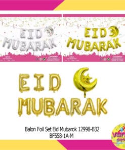 (1Set) Balon Foil Set EID MUBARAK