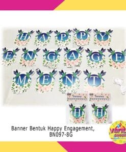 (1Set) Banner Bentuk Happy Engagement