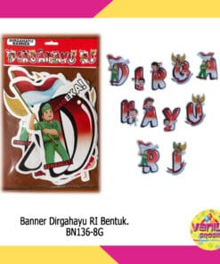 (1Set) Banner Dirgahayu RI Bentuk