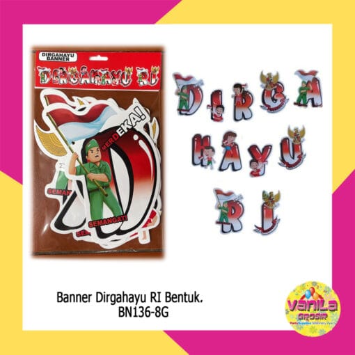 (1Set) Banner Dirgahayu RI Bentuk