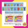 (1Set) Banner HBD Kue Polos