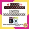 (1Set) Banner Happy Anniversary