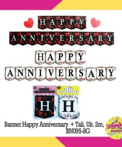 (1Set) Banner Happy Anniversary