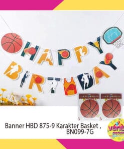 (1Set) Banner Happy Birthday Karakter New