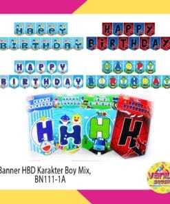 (1Set) Banner Happy Birthday Segilima BOY